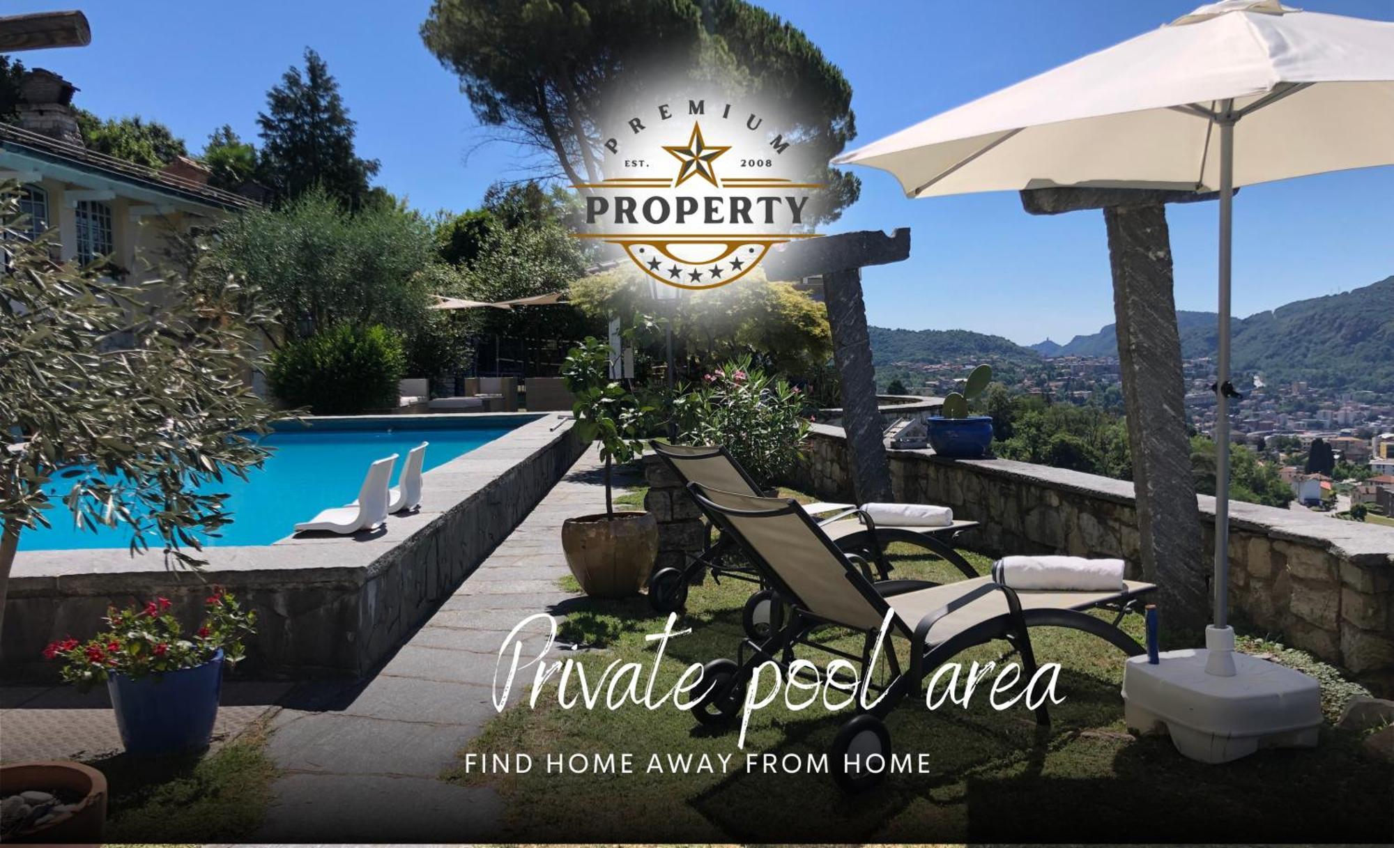 Suite Room With Private Pool Area, Near Como Lake, Private Parking I Villa Dei Leoni Morbio Inferiore Zewnętrze zdjęcie